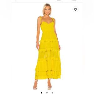 Revolve Tularosa Tinsley Dress Vibrant Yellow Medium NWT